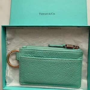 Tiffany & Co. Tiffany Blue Leather Key Card Case